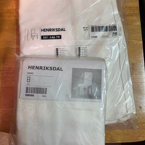 New unopened - IKEA Henriksdal chair covers - white, covers for 4 chairs